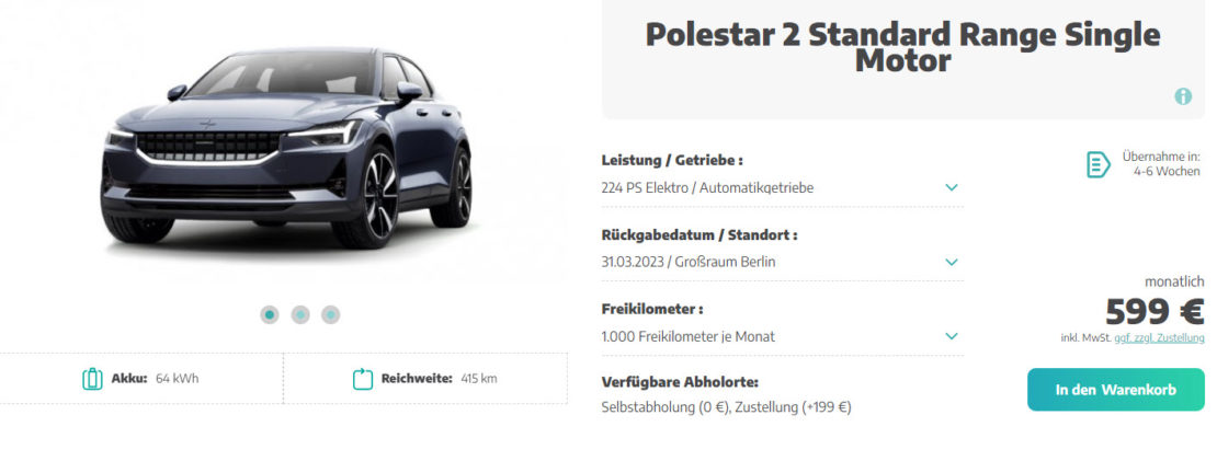 Polestar 2 bei Like2Drive